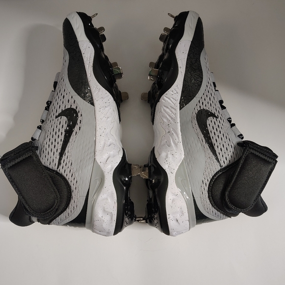 Nike Gray Alpha Huarache Elite 4 Mid Metal Baseball Cleat  Men’s Size 7 NEW main image 7